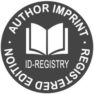 ID2 seal: dark grey background with white writing and border